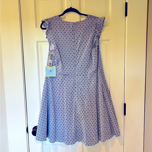NWT CeCe Provence Dress in color Bluebird, Size 14 - Picture 2 of 8